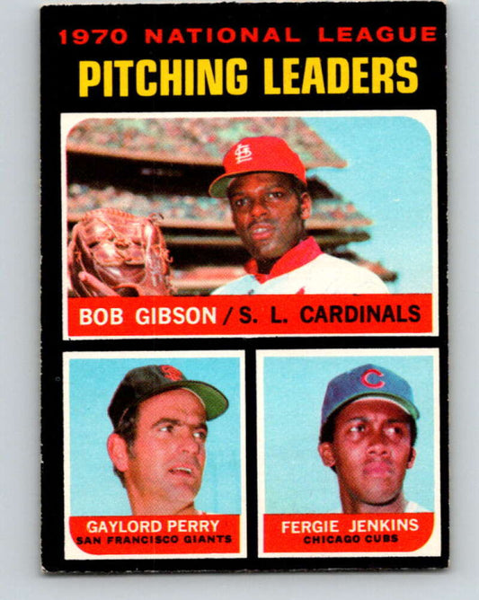 1971 O-Pee-Chee MLB #70 Gibson/Perry/Jenkins� V10795