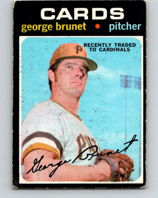 1971 O-Pee-Chee MLB #73 George Brunet� St. Louis Cardinals� V10797