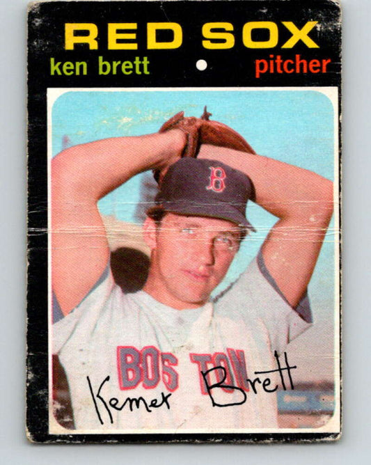 1971 O-Pee-Chee MLB #89 Ken Brett� Boston Red Sox� V10807