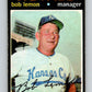 1971 O-Pee-Chee MLB #91 Bob Lemon� Kansas City Royals� V10814