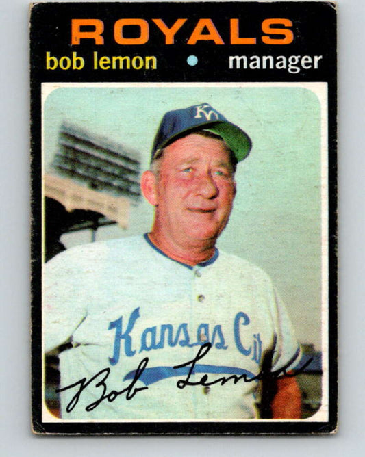 1971 O-Pee-Chee MLB #91 Bob Lemon� Kansas City Royals� V10814