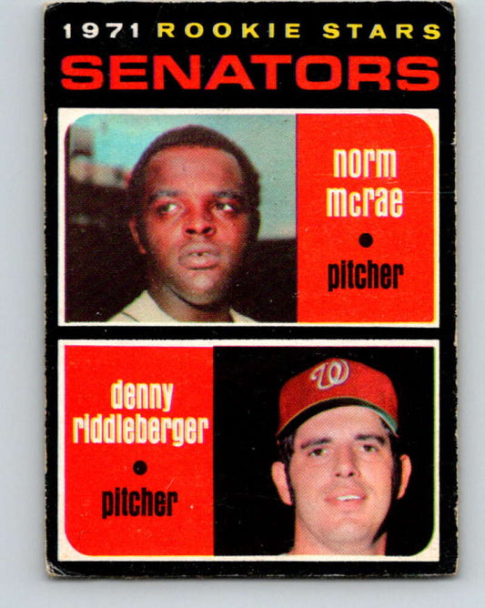 1971 O-Pee-Chee MLB #93 McRae/Riddleberger� RC Rookie� V10819