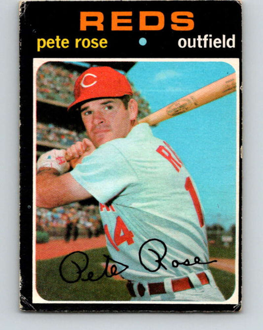 1971 O-Pee-Chee MLB #100 Pete Rose� Cincinnati Reds� V10833