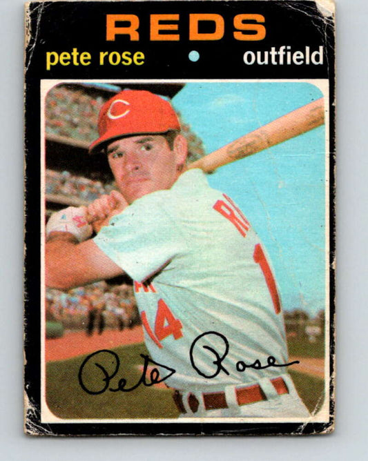 1971 O-Pee-Chee MLB #100 Pete Rose� Cincinnati Reds� V10834