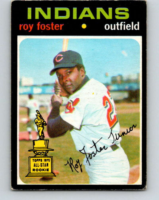 1971 O-Pee-Chee MLB #107 Roy Foster�RC Rookie Cleveland Indians� V10841