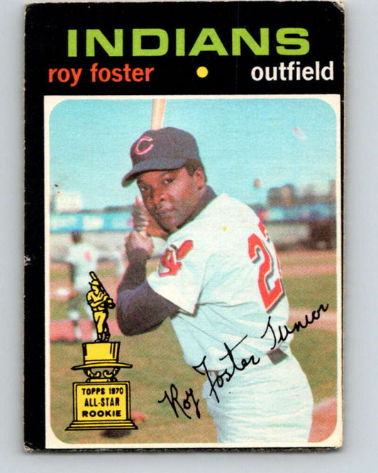 1971 O-Pee-Chee MLB #107 Roy Foster� RC Rookie Cleveland Indians� V10842
