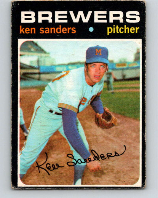 1971 O-Pee-Chee MLB #116 Ken Sanders� Milwaukee Brewers� V10852