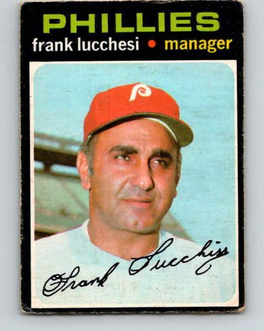 1971 O-Pee-Chee MLB #119 Frank Lucchesi� Philadelphia Phillies� V10858