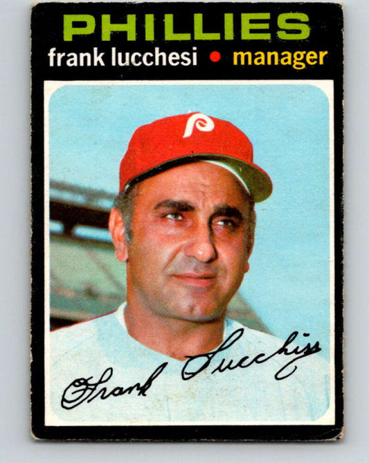 1971 O-Pee-Chee MLB #119 Frank Lucchesi� Philadelphia Phillies� V10860