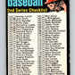 1971 O-Pee-Chee MLB #123 Checklist 133-263 � V10868