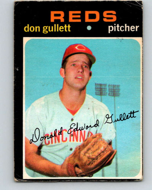 1971 O-Pee-Chee MLB #124 Don Gullett� RC Rookie Cincinnati Reds� V10871
