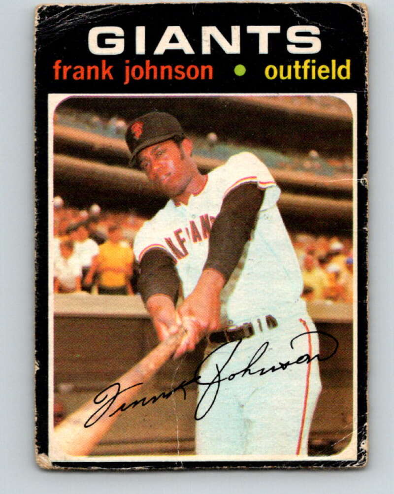 1971 O-Pee-Chee MLB #128 Frank Johnson� San Francisco Giants� V10876