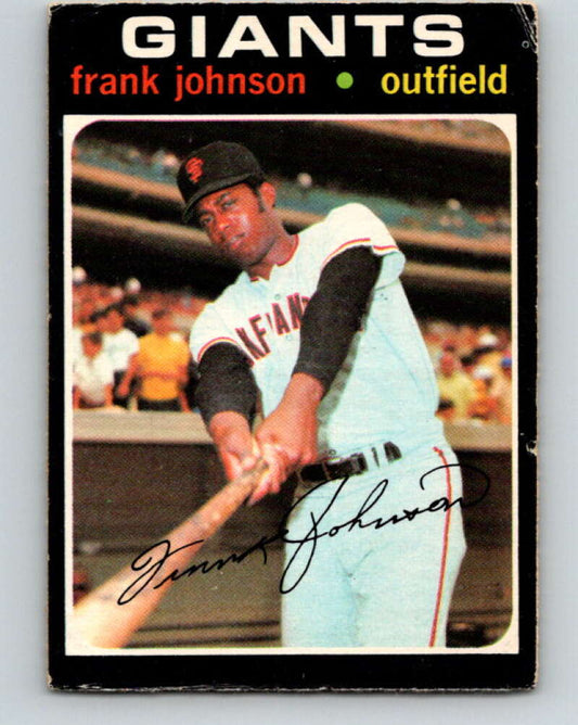 1971 O-Pee-Chee MLB #128 Frank Johnson� San Francisco Giants� V10877