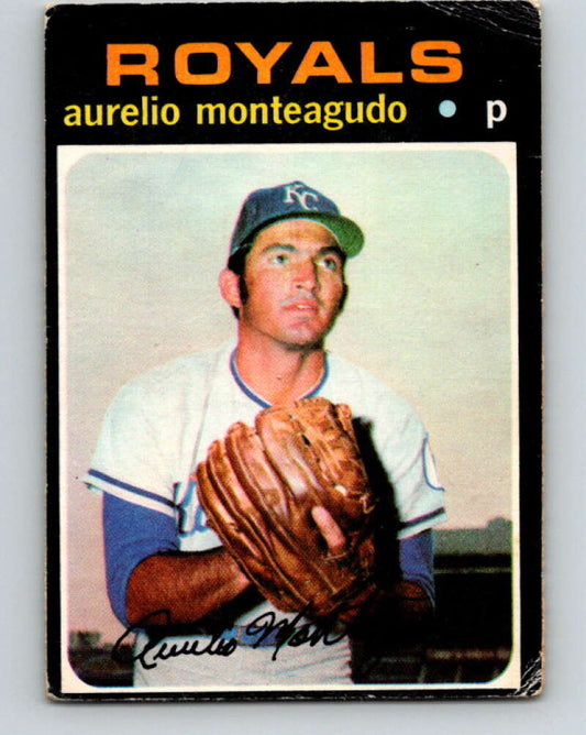 1971 O-Pee-Chee MLB #129 Aurelio Monteagudo� Kansas City Royals� V10878
