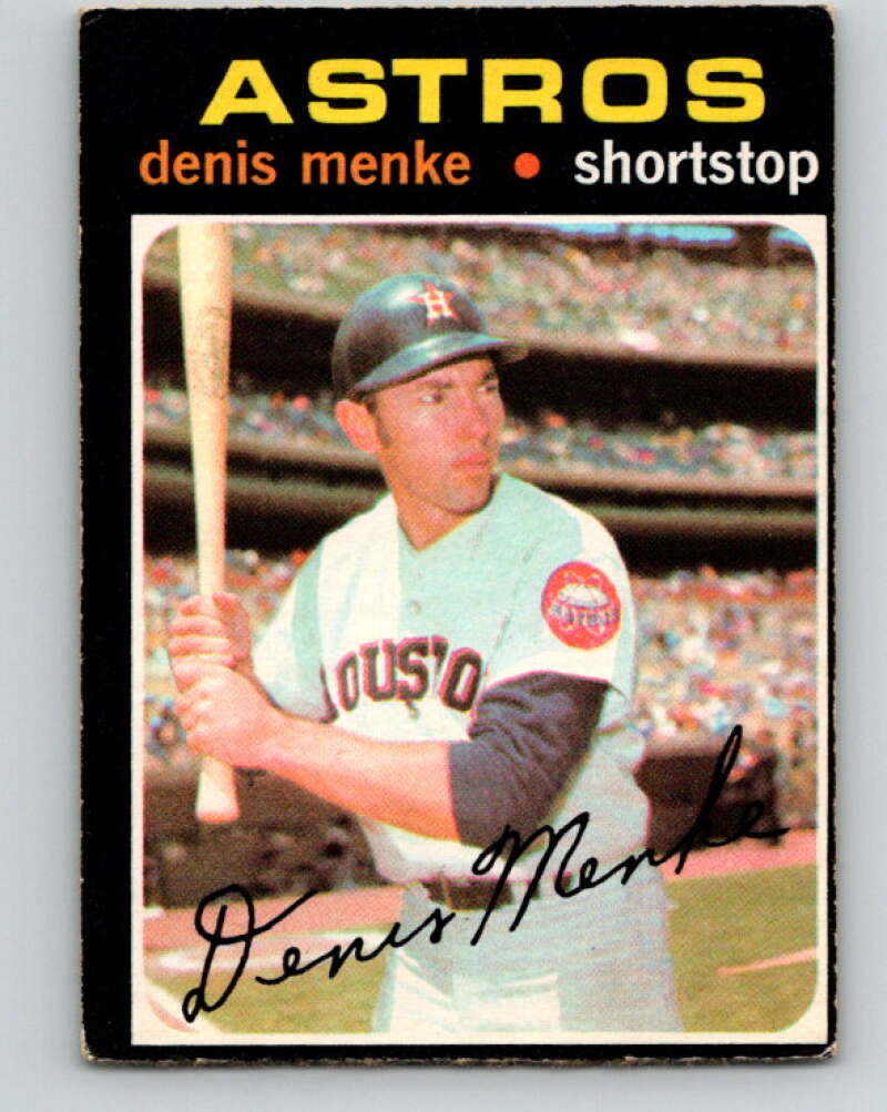 1971 O-Pee-Chee MLB #130 Denis Menke� Houston Astros� V10883