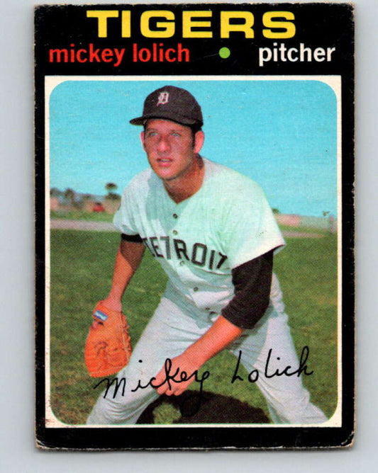 1971 O-Pee-Chee MLB #133 Mickey Lolich� Detroit Tigers� V10887