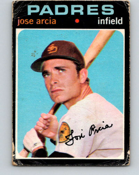 1971 O-Pee-Chee MLB #134 Jose Arcia� San Diego Padres� V10892