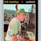 1971 O-Pee-Chee MLB #135 Rick Monday� Oakland Athletics� V10894