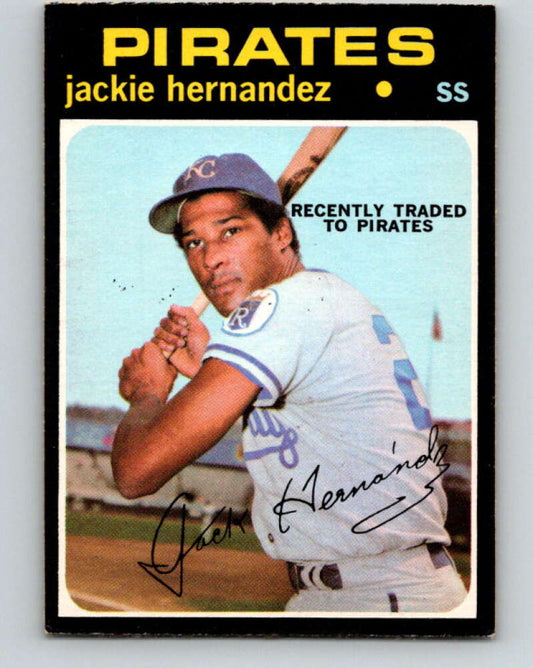 1971 O-Pee-Chee MLB #144 Jackie Hernandez� Pittsburgh Pirates� V10908