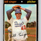 1971 O-Pee-Chee MLB #145 Bill Singer� Los Angeles Dodgers� V10909