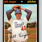 1971 O-Pee-Chee MLB #145 Bill Singer� Los Angeles Dodgers� V10910