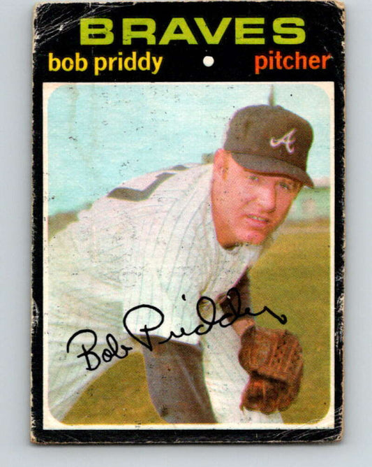1971 O-Pee-Chee MLB #147 Bob Priddy� Atlanta Braves� V10914