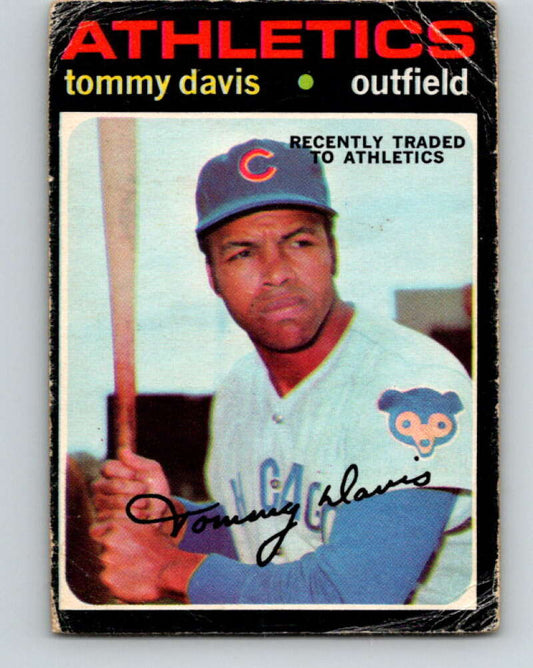 1971 O-Pee-Chee MLB #151 Tommy Davis� Oakland Athletics� V10919
