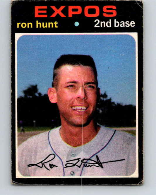 1971 O-Pee-Chee MLB #161 Ron Hunt� Montreal Expos� V10939