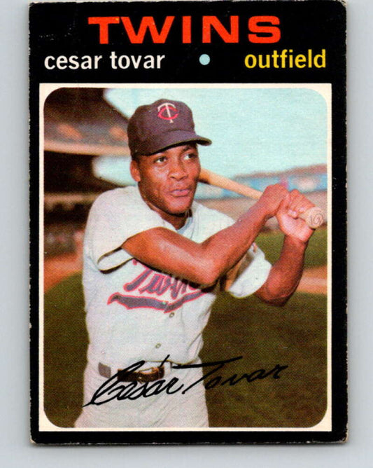 1971 O-Pee-Chee MLB #165 Cesar Tovar� Minnesota Twins� V10950