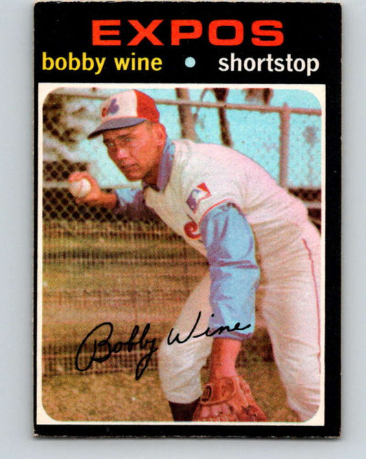 1971 O-Pee-Chee MLB #171 Bobby Wine� Montreal Expos� V10964