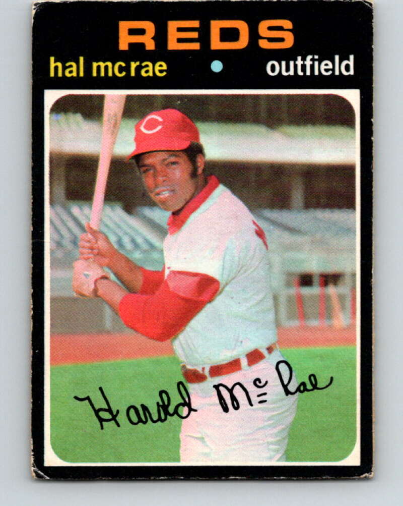 1971 O-Pee-Chee MLB #177 Hal McRae� Cincinnati Reds� V10971