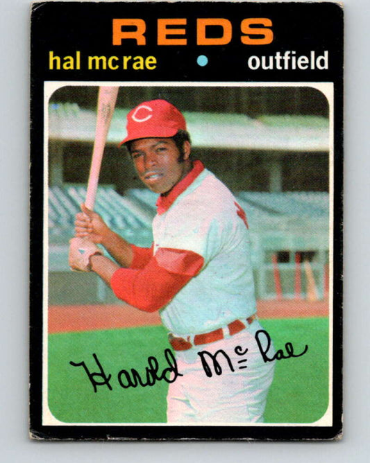 1971 O-Pee-Chee MLB #177 Hal McRae� Cincinnati Reds� V10972
