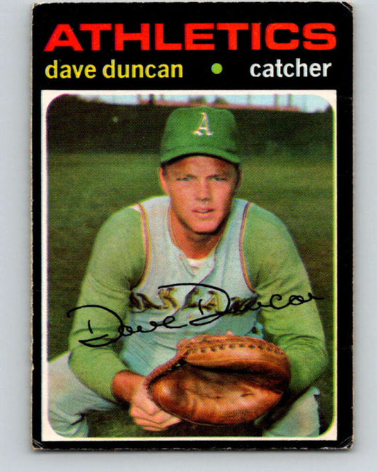 1971 O-Pee-Chee MLB #178 Dave Duncan� Oakland Athletics� V10976