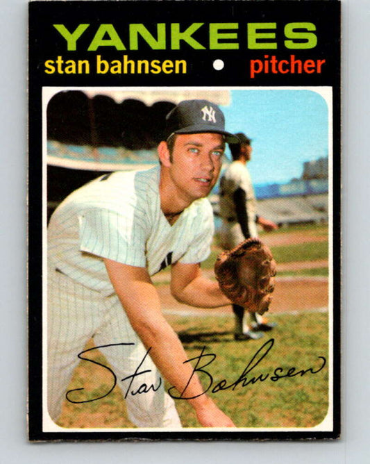 1971 O-Pee-Chee MLB #184 Stan Bahnsen� New York Yankees� V10986