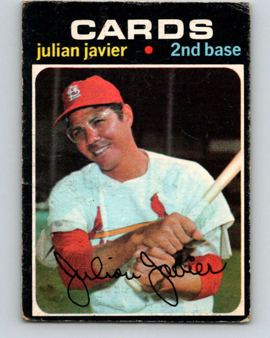 1971 O-Pee-Chee MLB #185 Julian Javier� St. Louis Cardinals� V10989