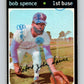 1971 O-Pee-Chee MLB #186 Bob Spence� RC Rookie� V10990