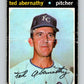 1971 O-Pee-Chee MLB #187 Ted Abernathy� Kansas City Royals� V10992