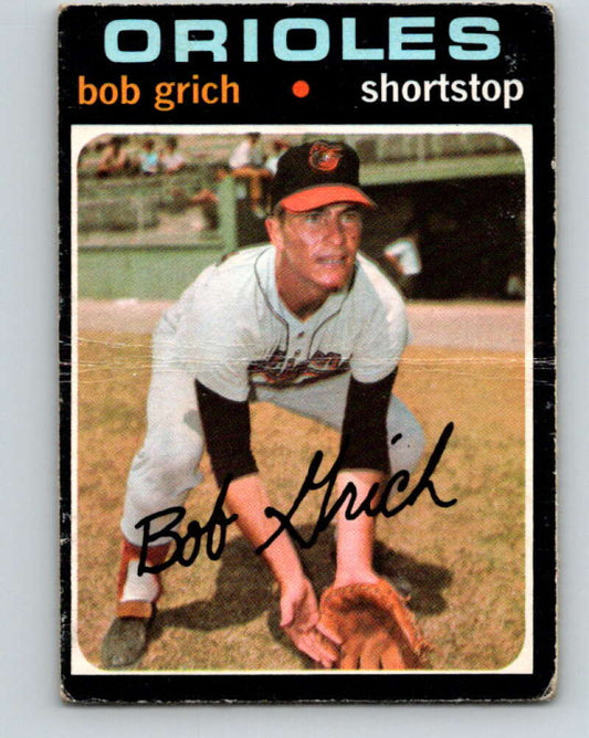 1971 O-Pee-Chee MLB #193 Bobby Grich� RC Rookie Baltimore� V11006