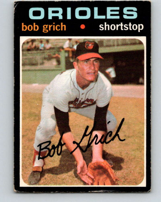 1971 O-Pee-Chee MLB #193 Bobby Grich� RC Rookie Baltimore� V11007