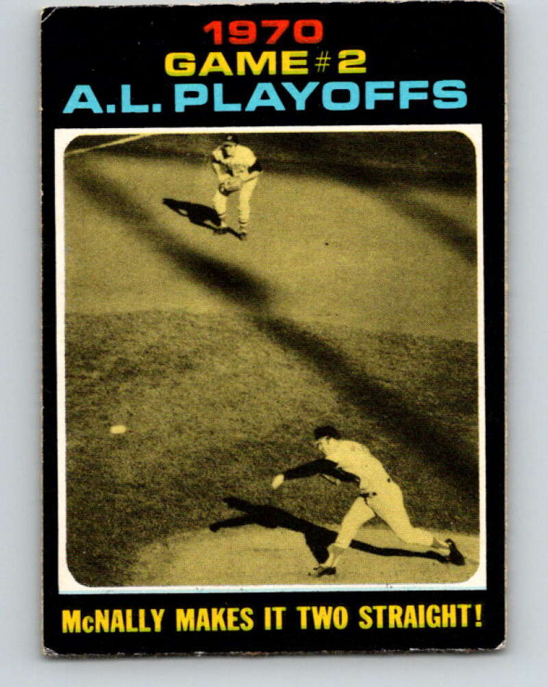 1971 O-Pee-Chee MLB #196 AL Playoffs Game 2� V11011