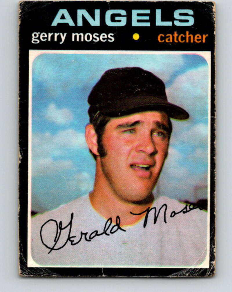 1971 O-Pee-Chee MLB #205 Gerry Moses� California Angels� V11024