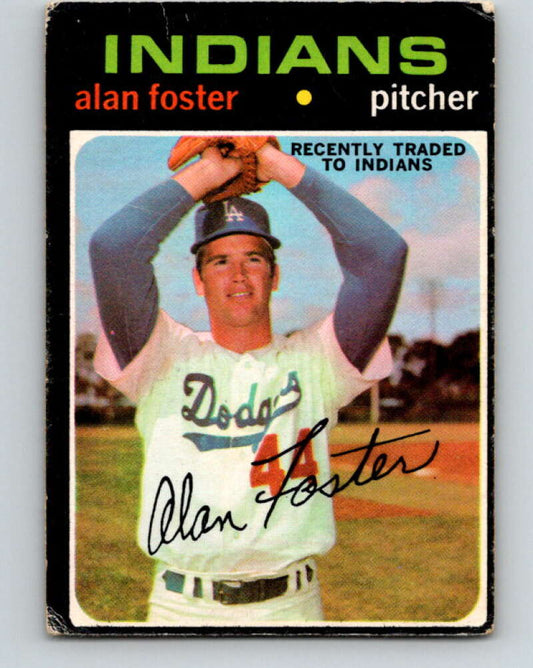 1971 O-Pee-Chee MLB #207 Alan Foster� Cleveland Indians� V11026