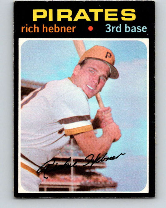 1971 O-Pee-Chee MLB #212 Richie Hebner� Pittsburgh Pirates� V11036