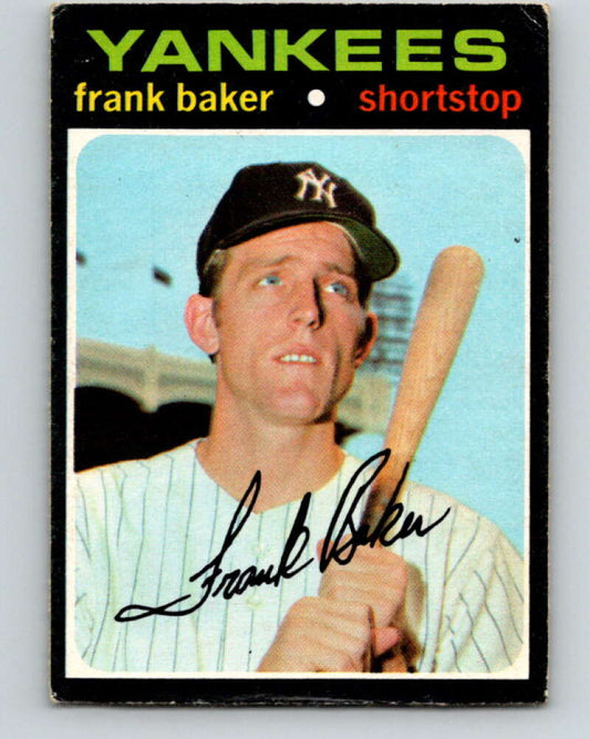 1971 O-Pee-Chee MLB #213 Frank Baker�RC Rookie Yankees� V11037