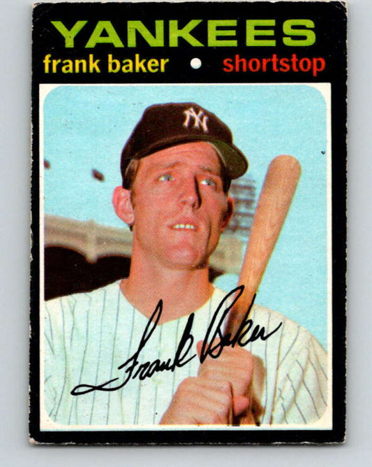 1971 O-Pee-Chee MLB #213 Frank Baker�RC Rookie Yankees� V11039