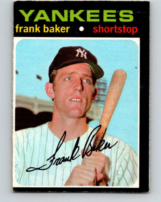 1971 O-Pee-Chee MLB #213 Frank Baker�RC Rookie Yankees� V11040