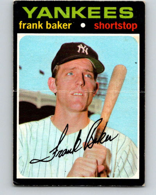 1971 O-Pee-Chee MLB #213 Frank Baker�RC Rookie Yankees� V11041
