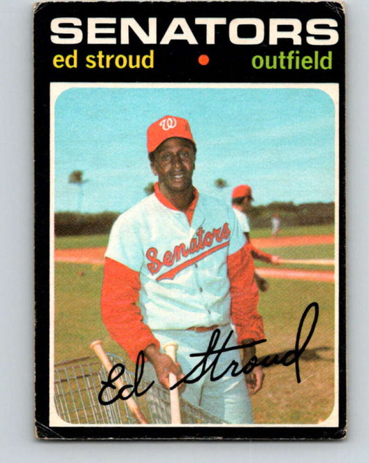 1971 O-Pee-Chee MLB #217 Ed Stroud� Washington Senators� V11047