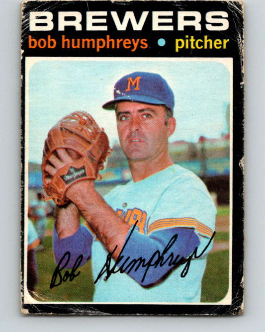 1971 O-Pee-Chee MLB #236 Bob Humphreys� Milwaukee Brewers� V11071