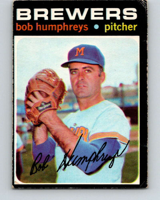 1971 O-Pee-Chee MLB #236 Bob Humphreys� Milwaukee Brewers� V11073